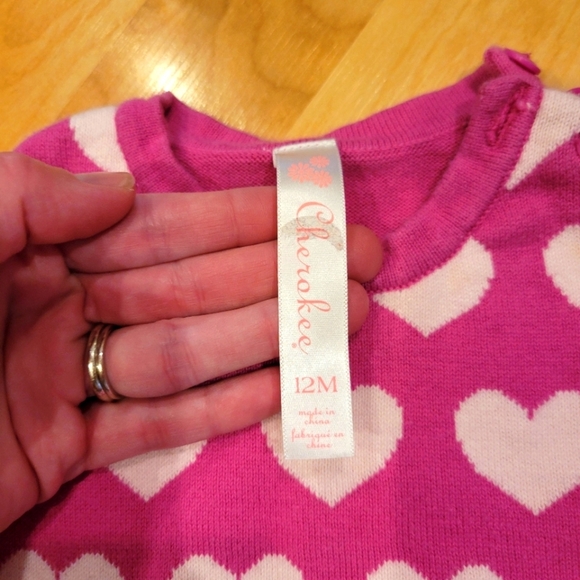 Levi's boot Cut Denim Jeans Size 12 months Cherokee heart sweater - Picture 5 of 10